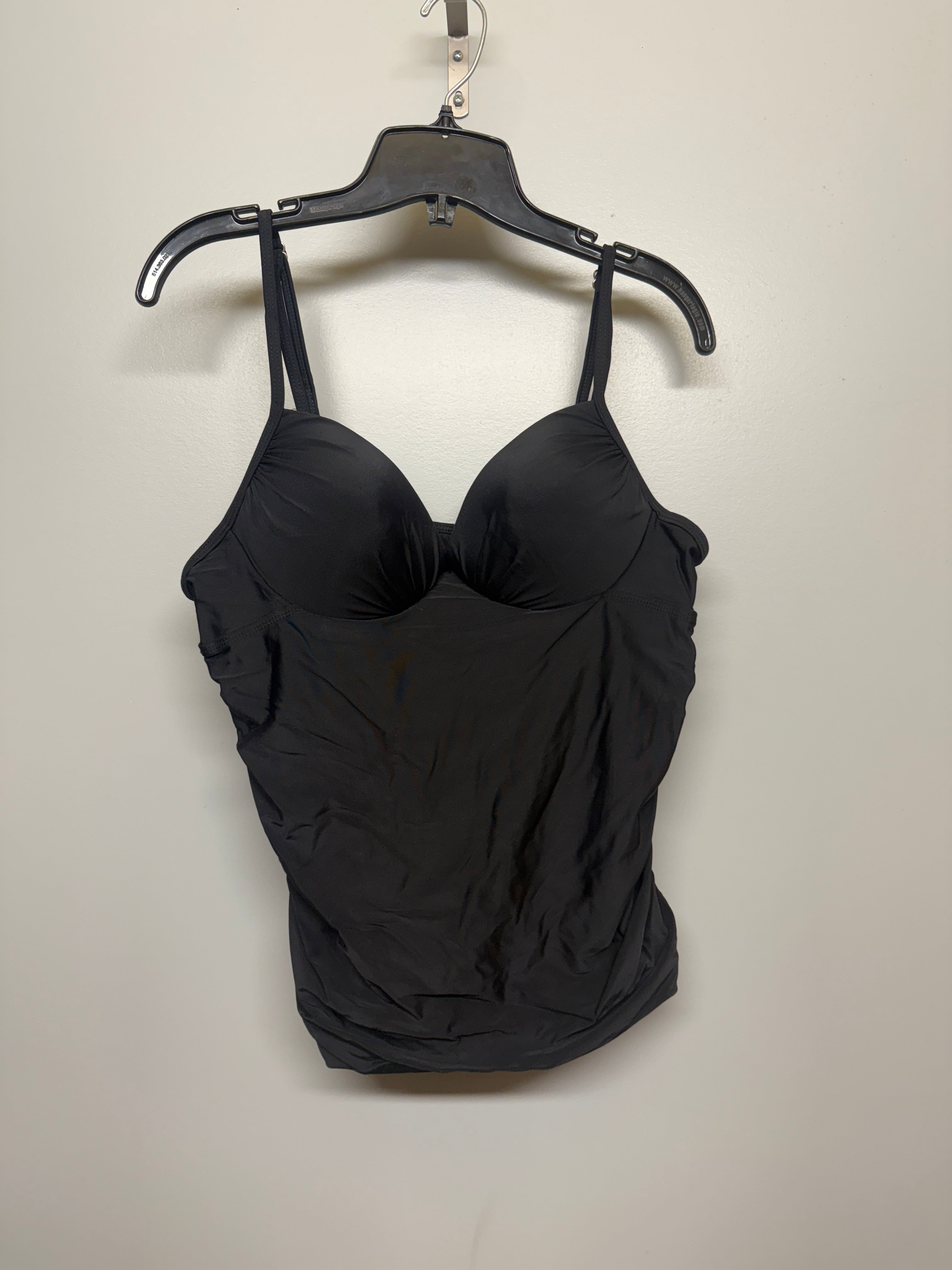 Black Adjustable Swim Top with Cups