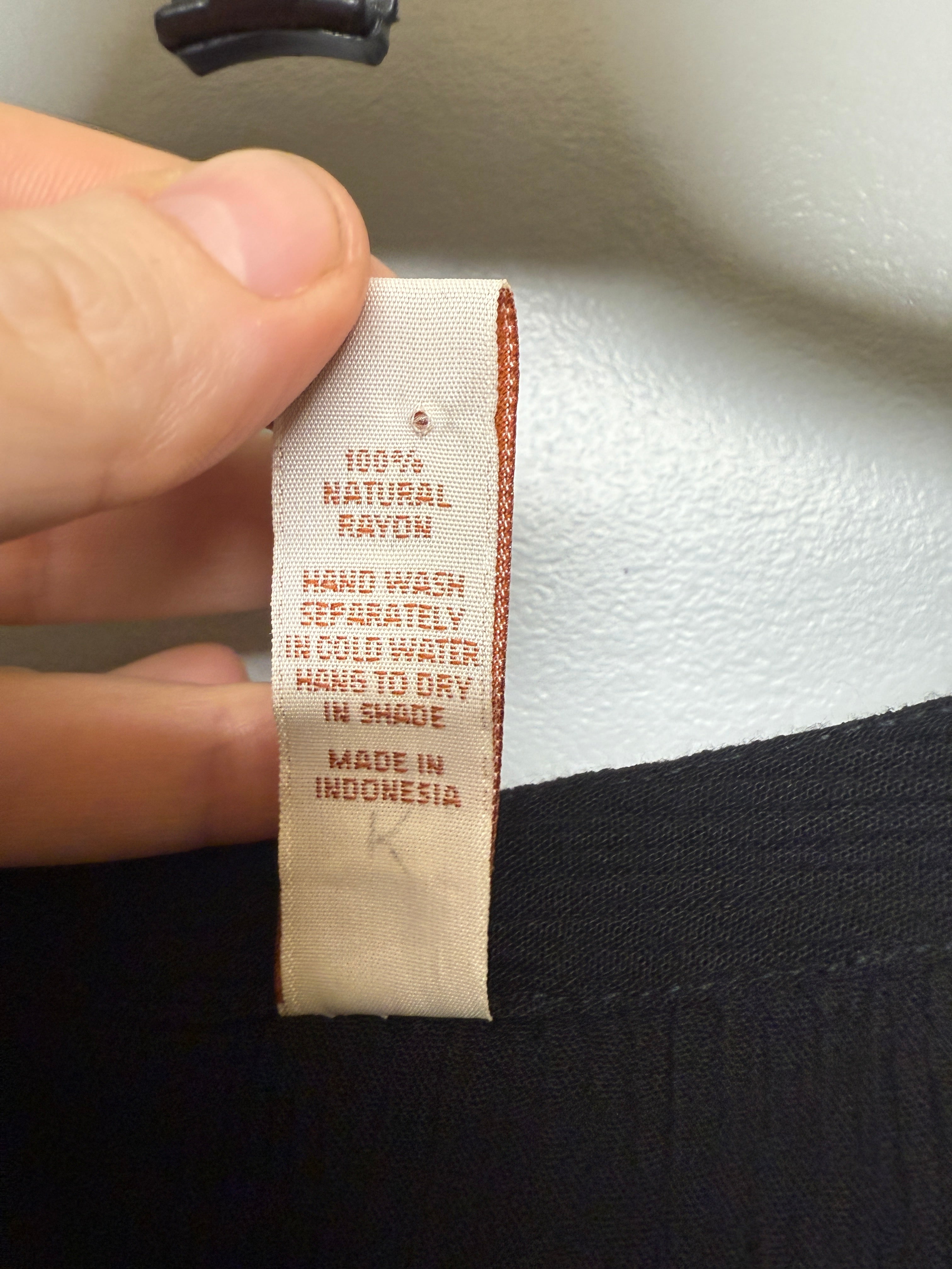 Serendipity Maui Black Rayon Shirt