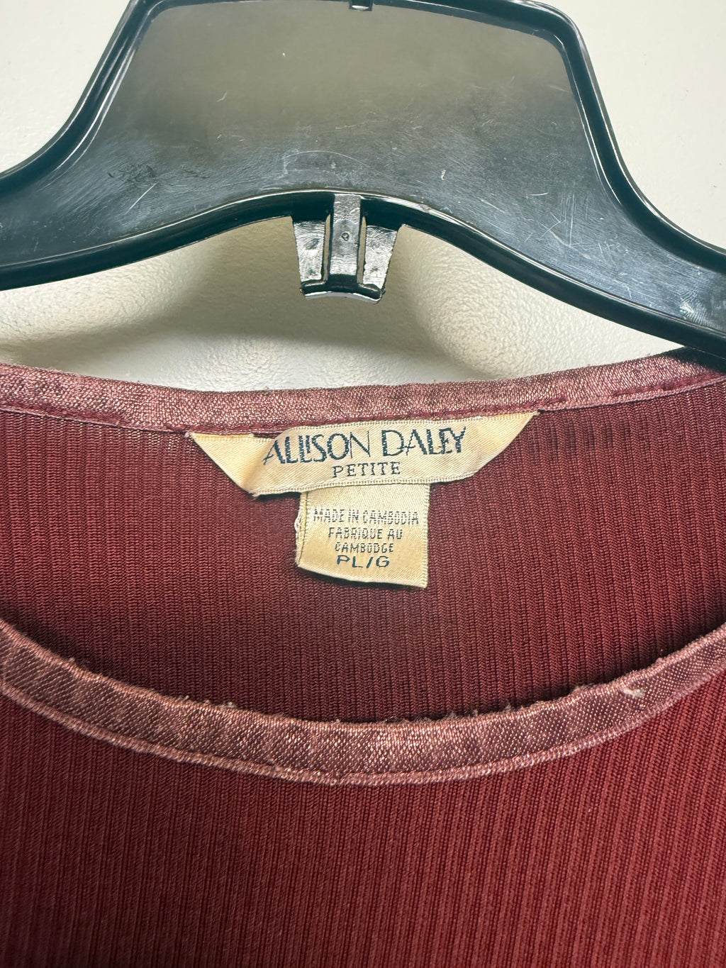 Alison Daley Maroon Shirt