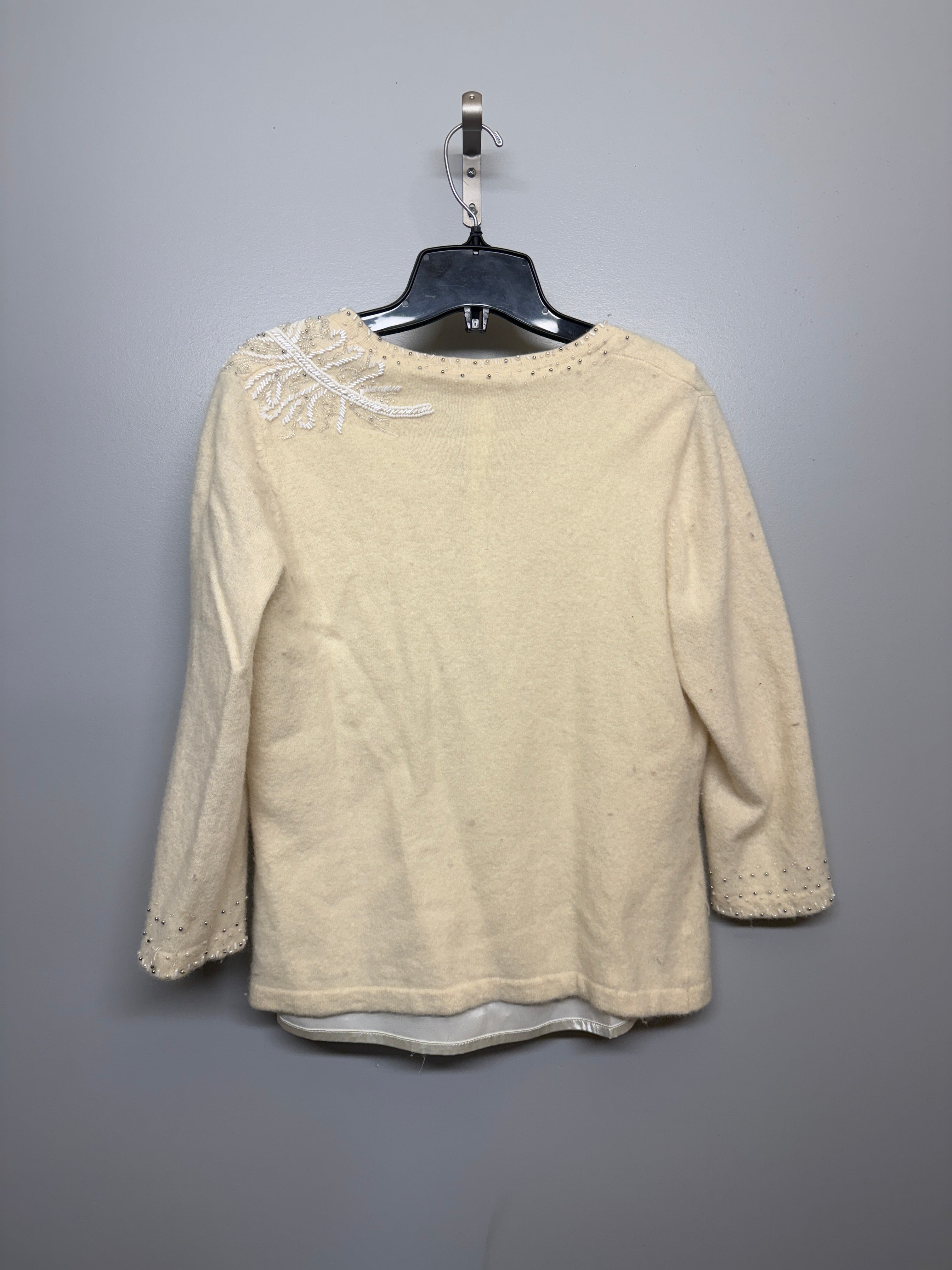Vintage Tabi Hand Embellished Lambswool/Angora sweater