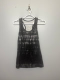 Black Acid Wash Tank Top