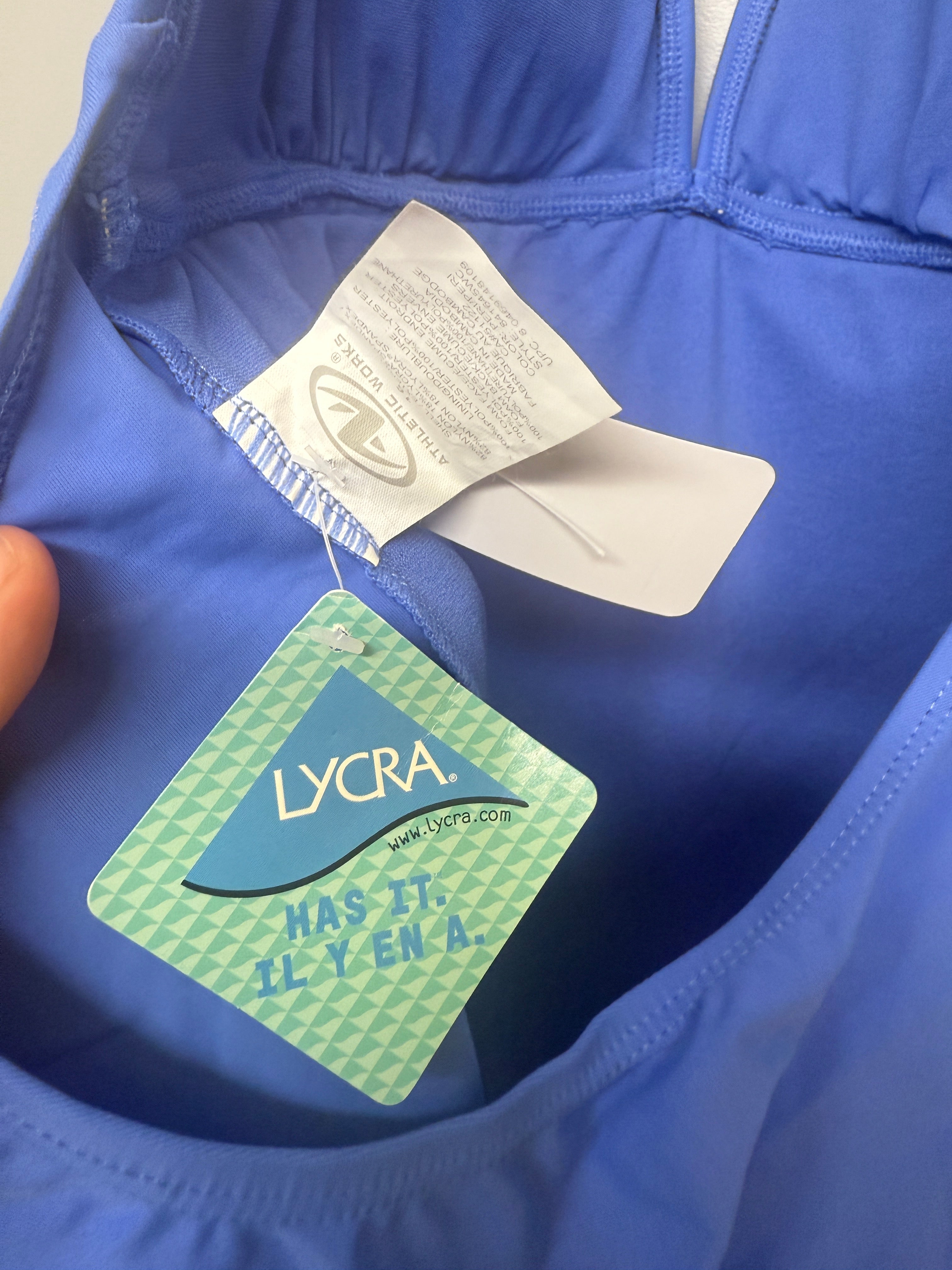 Light Blue Lycra NWT Athleticworks Swimsuit SIZE 16