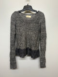 Holster Knit Long Sleeve Shirt with Lace Detail