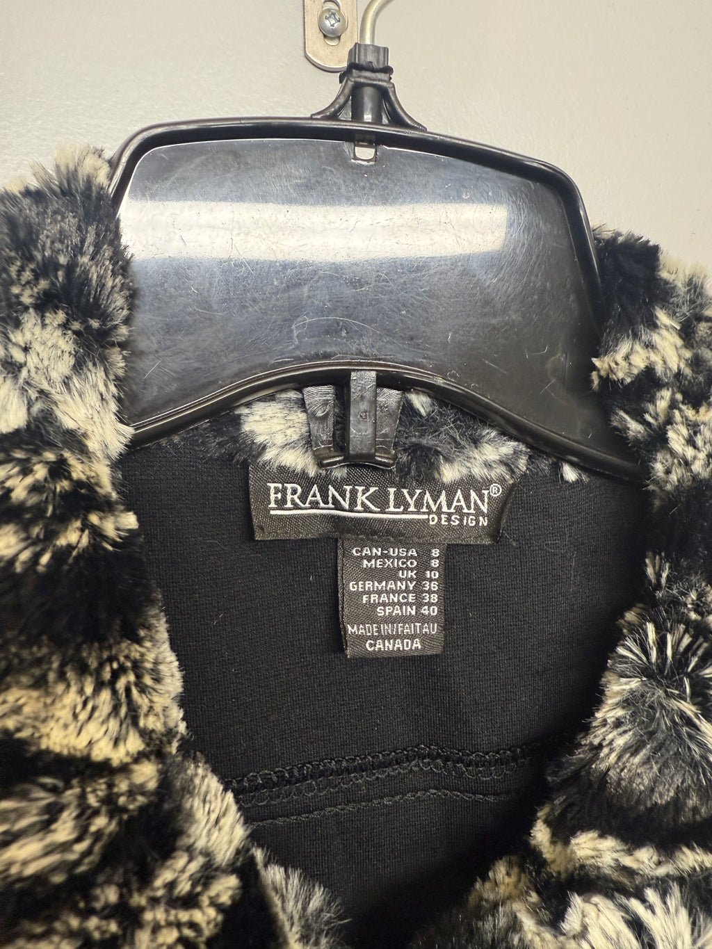 Vintage Frank Lyman Faux Fur Lined Jacket