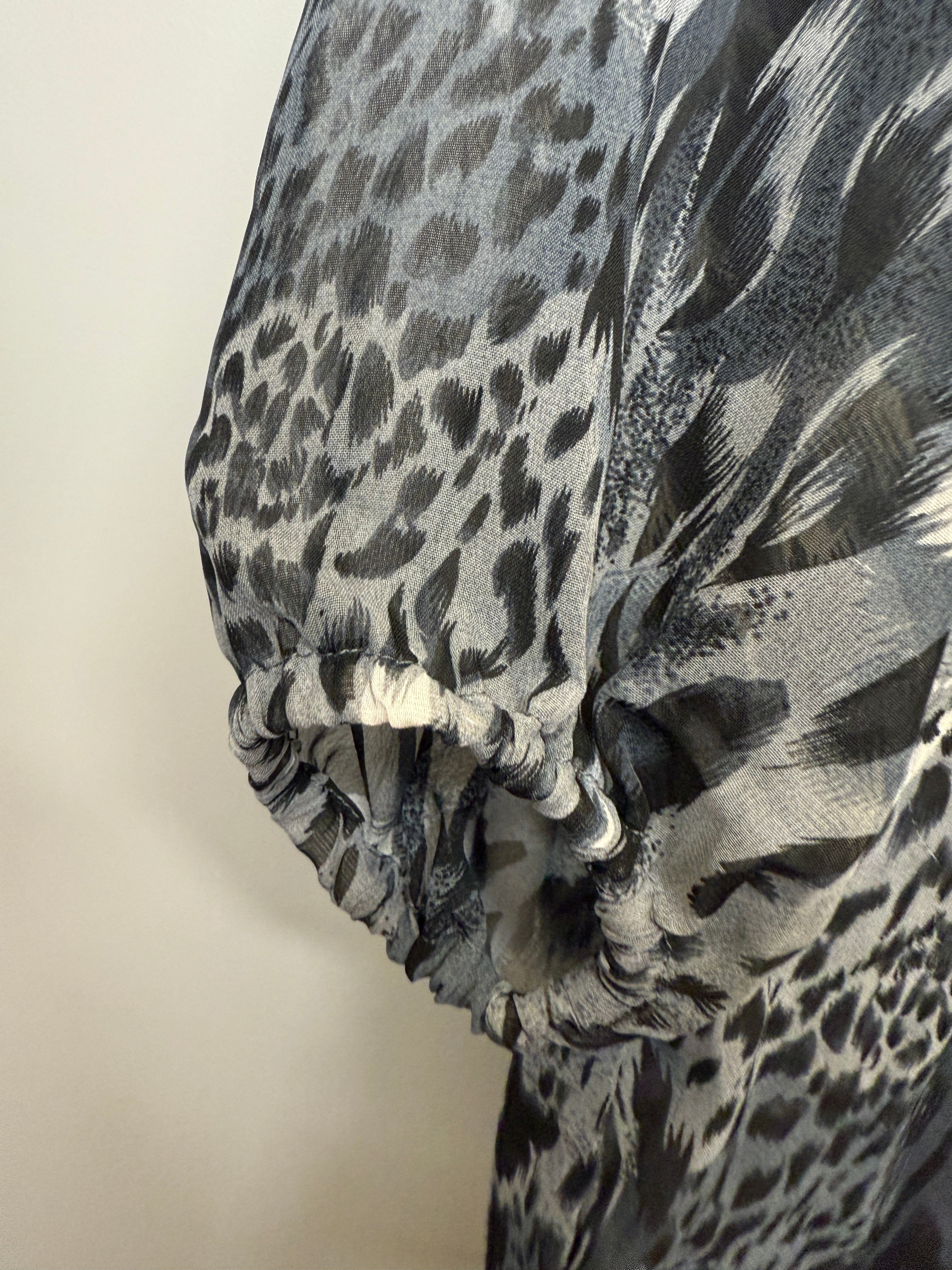 Mixage Animal Print Loose Flowing Lightweight Top