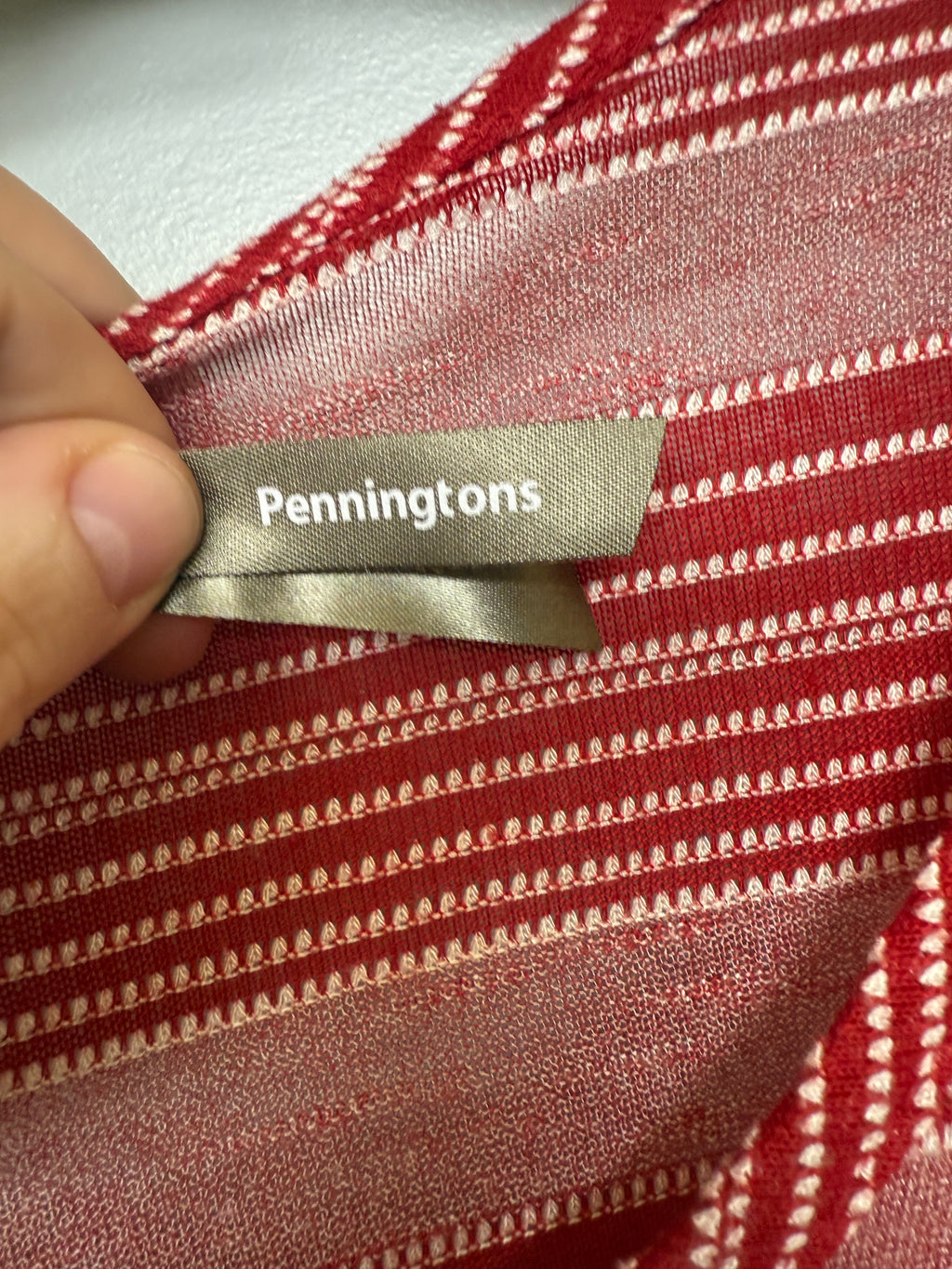 Penningtons Red Striped Short Sleeve