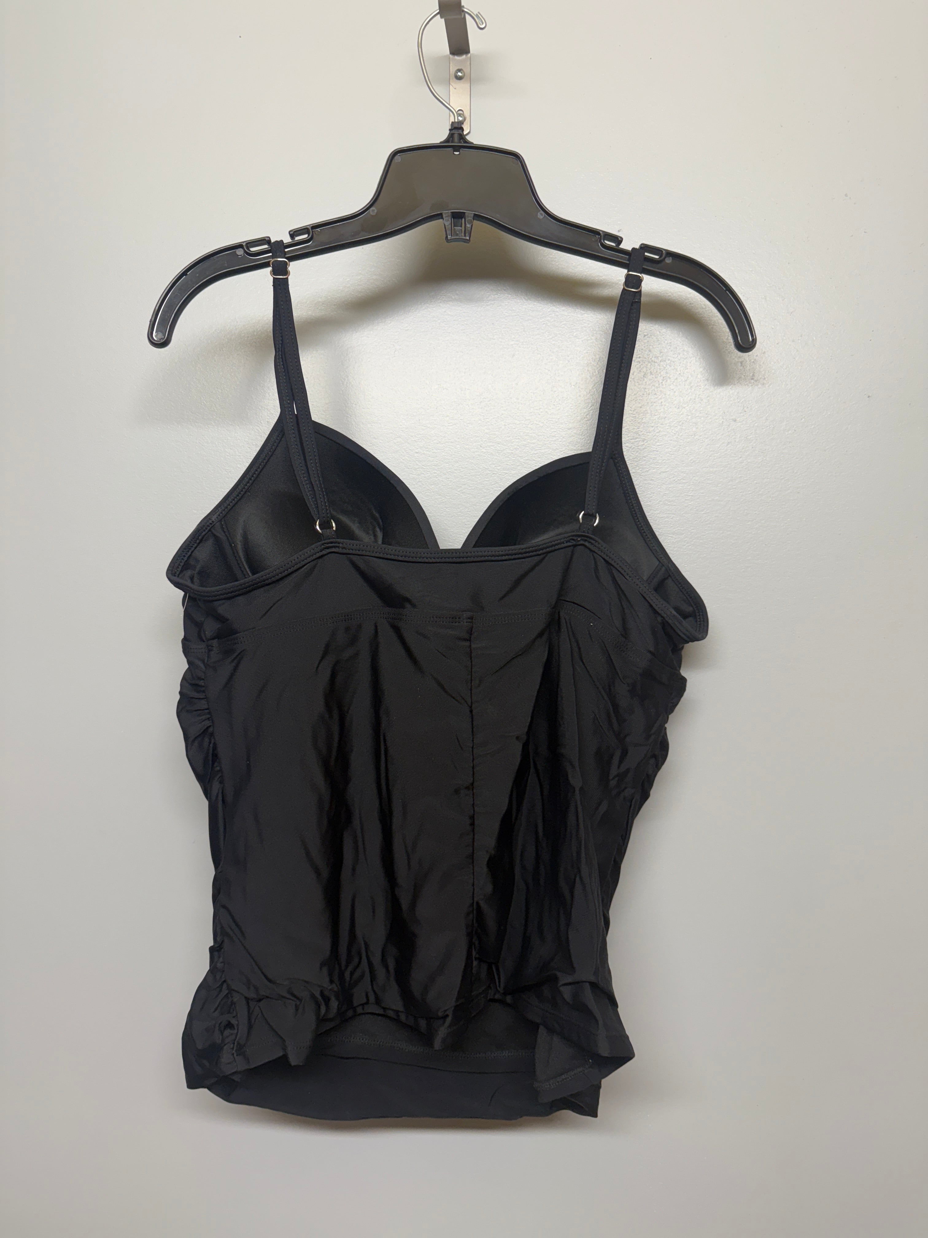 Black Adjustable Swim Top with Cups