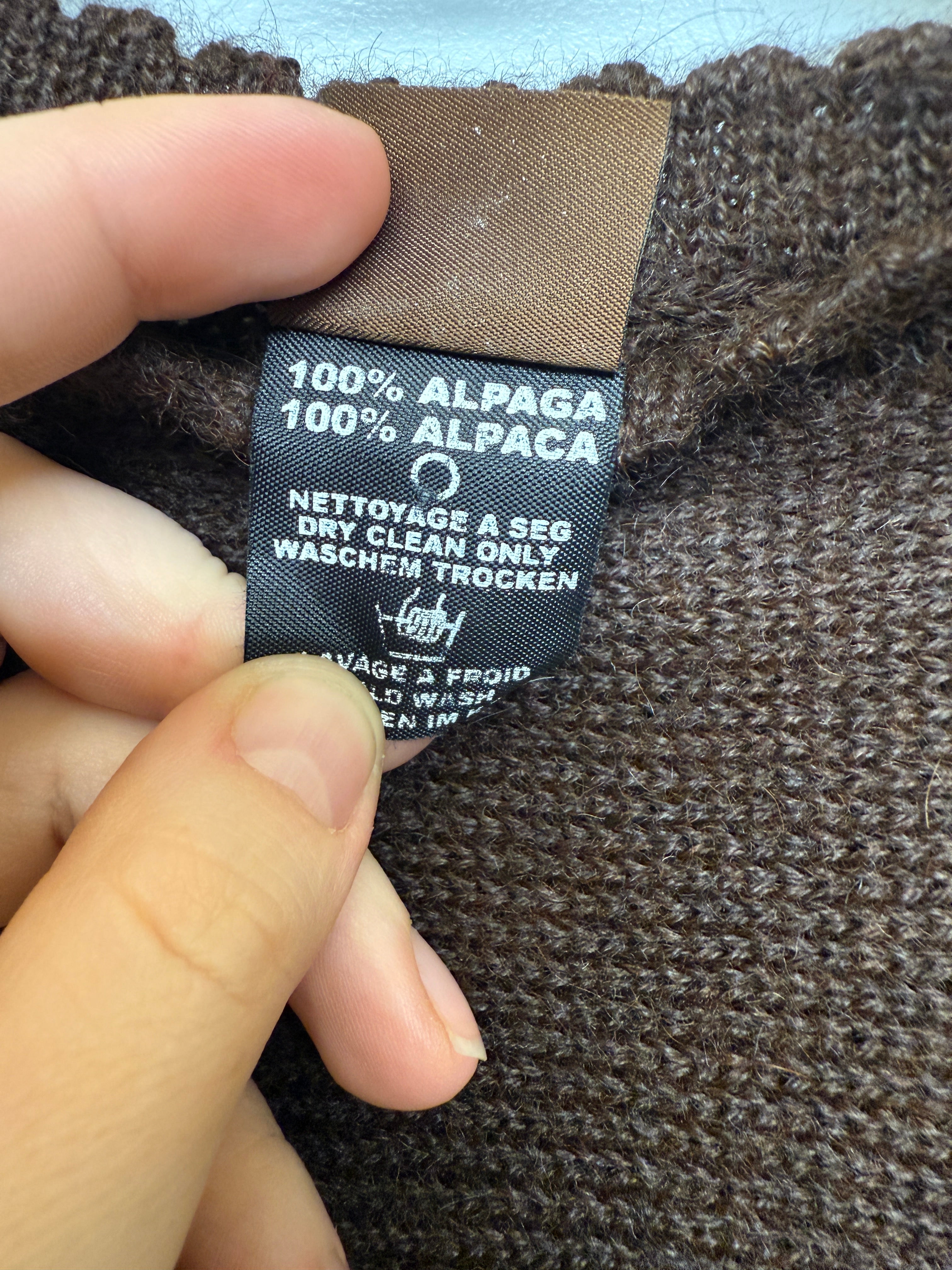 Longchamp 100% Alpaca Wool Poncho