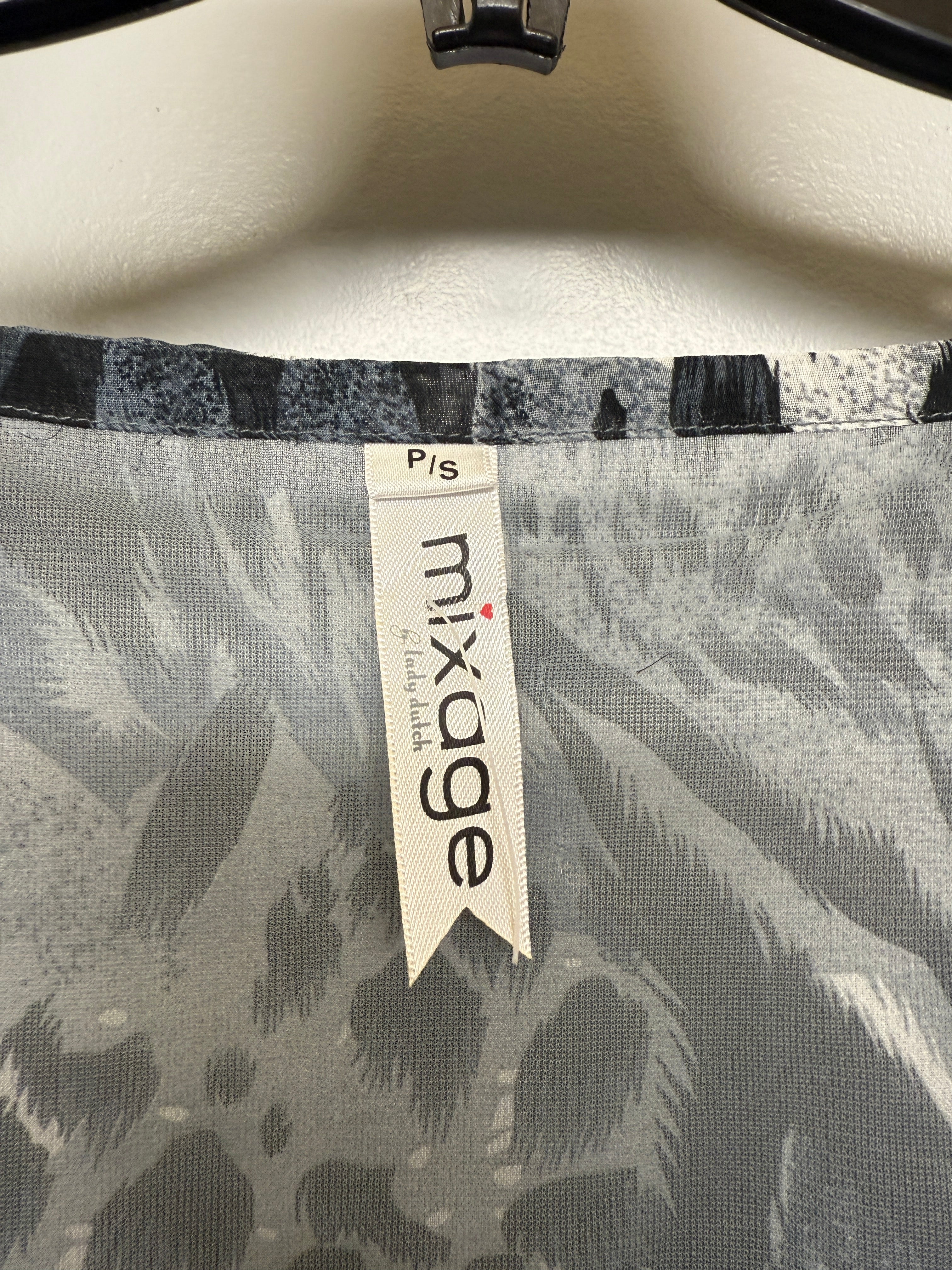 Mixage Animal Print Loose Flowing Lightweight Top