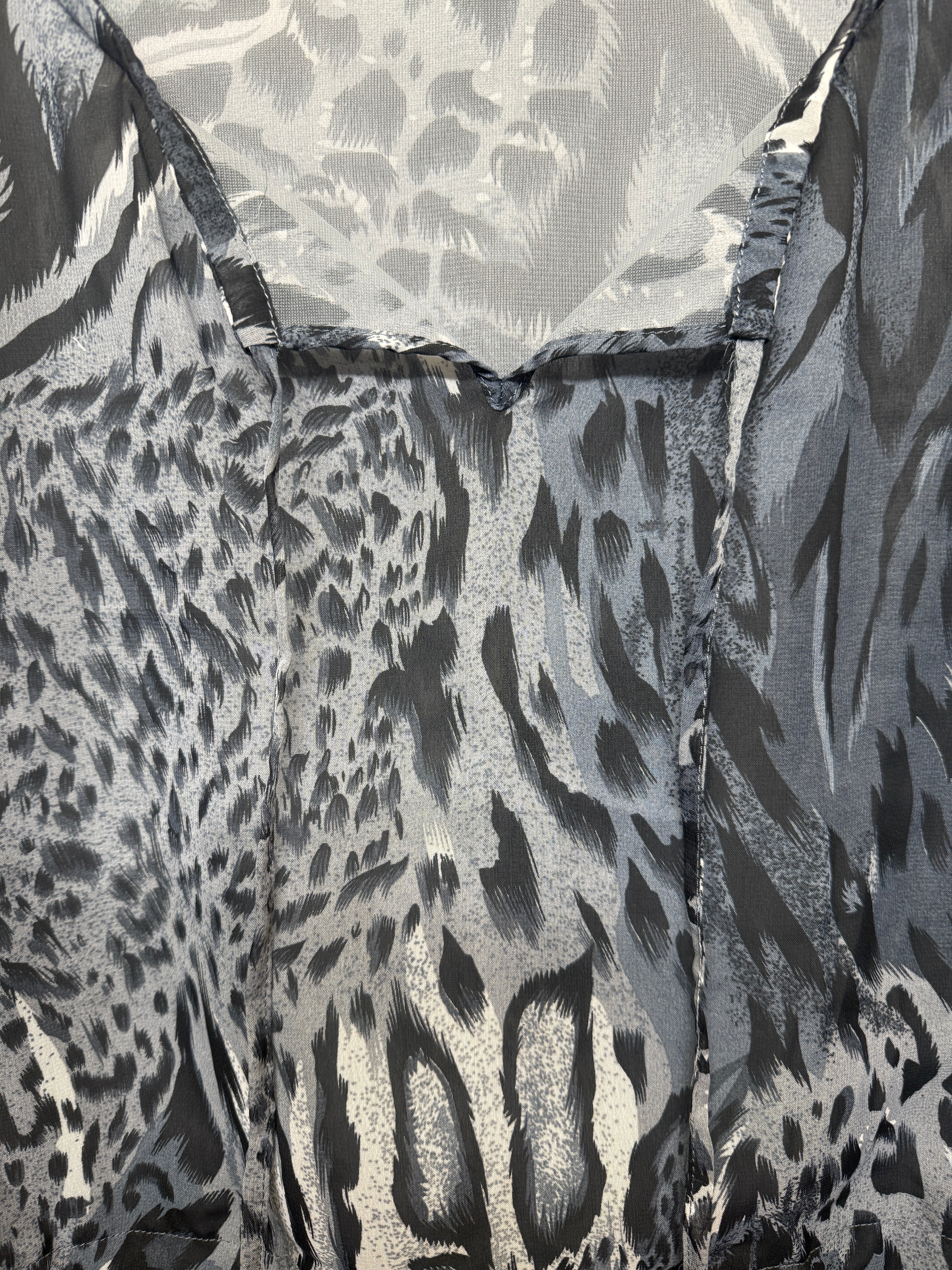 Mixage Animal Print Loose Flowing Lightweight Top