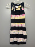 Tie Dyed Striped Racerback