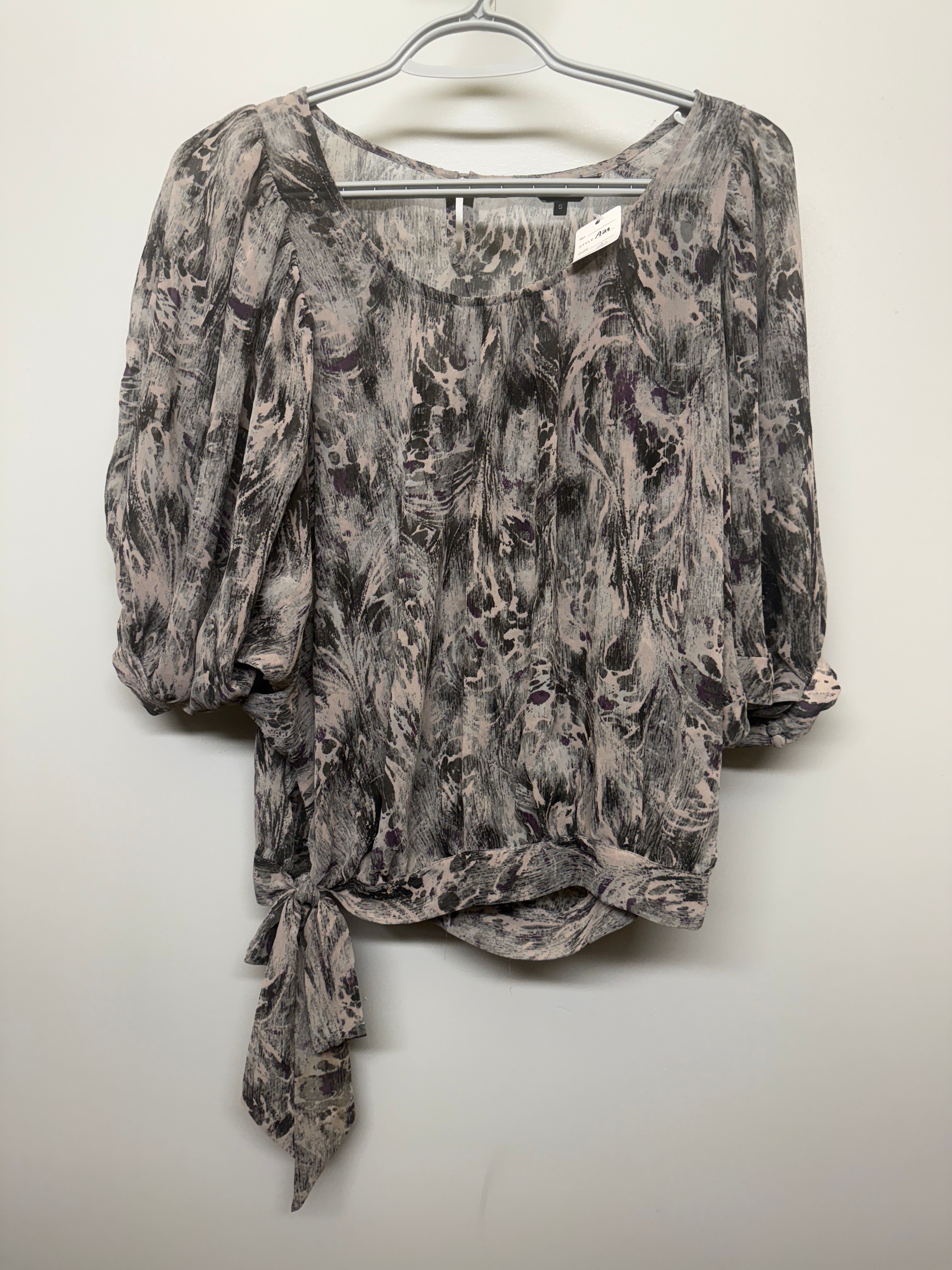 Muted Patterned Flowy Shirt